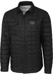 Cutter and Buck Florida Gators Mens Black Rainier PrimaLoft Quilted Outerwear Lined Jacket