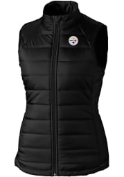 Cutter and Buck Pittsburgh Steelers Womens Black Post Alley Vest