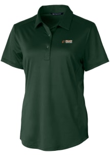 Cutter and Buck Florida A&amp;M Rattlers Womens Green Prospect Textured Short Sleeve Polo Shirt