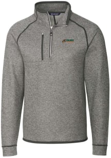 Cutter and Buck Florida A&amp;M Rattlers Mens Grey Mainsail Long Sleeve 1/4 Zip Pullover