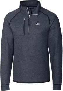 Cutter and Buck Jackson State Tigers Mens Navy Blue Mainsail Long Sleeve 1/4 Zip Pullover