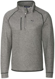 Cutter and Buck Jackson State Tigers Mens Grey Mainsail Long Sleeve 1/4 Zip Pullover