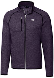 Mens K-State Wildcats Purple Cutter and Buck Mainsail Medium Weight Jacket
