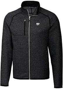 Mens K-State Wildcats Grey Cutter and Buck Mainsail Medium Weight Jacket