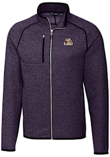 Cutter and Buck LSU Tigers Mens Purple Mainsail Medium Weight Jacket