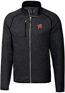 Mens Maryland Terrapins Charcoal Cutter and Buck Mainsail Medium Weight Jacket