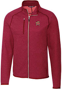 Mens Maryland Terrapins Red Cutter and Buck Mainsail Medium Weight Jacket