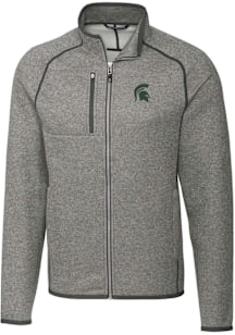 Cutter and Buck Michigan State Spartans Mens Grey Mainsail Medium Weight Jacket