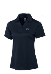 Cutter and Buck Penn State Nittany Lions Womens Navy Blue Genre Short Sleeve Polo Shirt