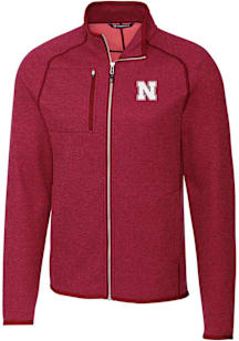 Cutter and Buck Nebraska Cornhuskers Mens Red Mainsail Medium Weight Jacket