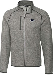 Mens Penn State Nittany Lions Grey Cutter and Buck Mainsail Medium Weight Jacket