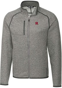 Cutter and Buck Rutgers Scarlet Knights Mens Grey Mainsail Medium Weight Jacket
