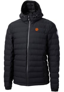 Cutter and Buck Clemson Tigers Mens Black Mission Ridge Repreve Puffer Filled Jacket
