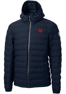 Cutter and Buck Dayton Flyers Mens Navy Blue Mission Ridge Repreve Puffer Filled Jacket