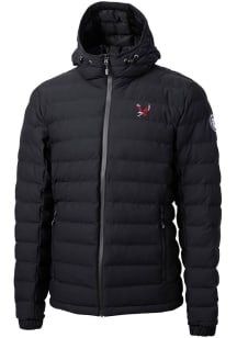 Cutter and Buck Eastern Washington Eagles Mens Black Mission Ridge Repreve Puffer Filled Jacket
