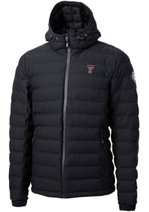 Cutter and Buck Texas Tech Red Raiders Mens Black Mission Ridge Repreve Puffer Filled Jacket