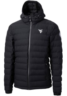 Cutter and Buck West Virginia Mountaineers Mens Black Mission Ridge Repreve Puffer Filled Jacket