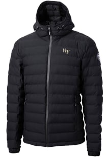 Cutter and Buck Wake Forest Demon Deacons Mens Black Mission Ridge Repreve Puffer Filled Jacket