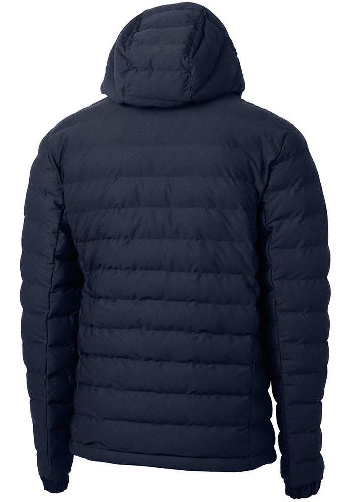 Cutter and Buck Xavier Musketeers Mens Navy Blue Mission Ridge Repreve Puffer Filled Jacket