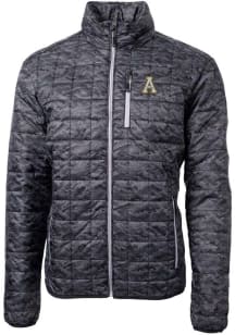 Cutter and Buck Appalachian State Mountaineers Mens Black Rainier PrimaLoft Printed Puffer Fille..
