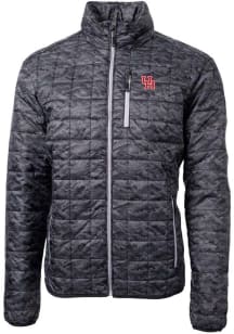 Cutter and Buck Houston Cougars Mens Black Rainier PrimaLoft Printed Puffer Filled Jacket