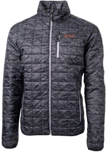Cutter and Buck Pacific Tigers Mens Black Rainier PrimaLoft Printed Puffer Filled Jacket