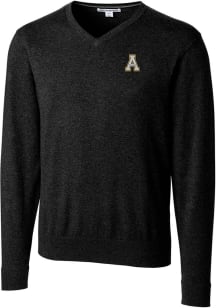 Cutter and Buck Appalachian State Mountaineers Mens Black Lakemont Long Sleeve Sweater