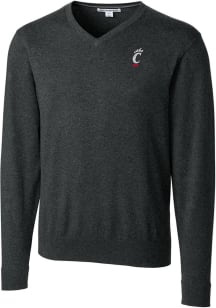 Cutter and Buck Cincinnati Bearcats Mens Charcoal Lakemont Long Sleeve Sweater