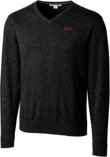 Cutter and Buck Eastern Kentucky Colonels Mens Black Lakemont Long Sleeve Sweater