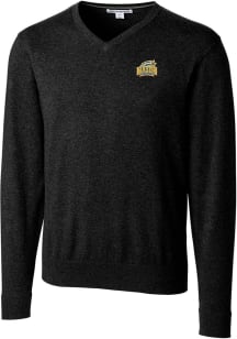 Cutter and Buck George Mason University Mens Black Lakemont Long Sleeve Sweater
