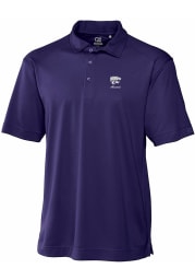 Cutter and Buck K-State Wildcats Mens Purple Genre Short Sleeve Polo