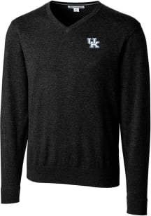 Cutter and Buck Kentucky Wildcats Mens Black Lakemont Long Sleeve Sweater