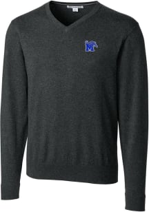 Cutter and Buck Memphis Tigers Mens Charcoal Lakemont Long Sleeve Sweater