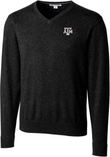 Cutter and Buck Texas A&amp;M Aggies Mens Black Lakemont Long Sleeve Sweater