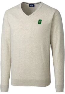 Cutter and Buck UNCC 49ers Mens Oatmeal Lakemont Long Sleeve Sweater