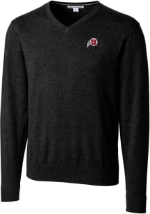 Cutter and Buck Utah Utes Mens Black Lakemont Long Sleeve Sweater