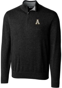 Cutter and Buck Appalachian State Mountaineers Mens Black Lakemont Long Sleeve 1/4 Zip Pullover