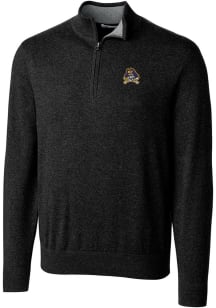 Cutter and Buck East Carolina Pirates Mens Black Lakemont Long Sleeve 1/4 Zip Pullover