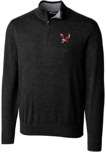 Cutter and Buck Eastern Washington Eagles Mens Black Lakemont Long Sleeve 1/4 Zip Pullover