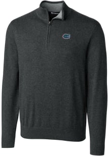 Cutter and Buck Florida Gators Mens Grey Lakemont Long Sleeve 1/4 Zip Pullover