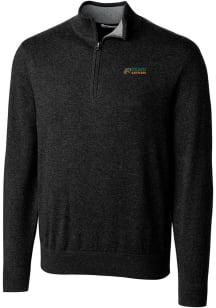 Cutter and Buck Florida A&amp;M Rattlers Mens Black Lakemont Long Sleeve 1/4 Zip Pullover
