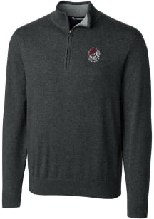 Cutter and Buck Georgia Bulldogs Mens Charcoal Lakemont Long Sleeve 1/4 Zip Pullover