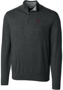 Cutter and Buck Montana Grizzlies Mens Charcoal Lakemont Long Sleeve 1/4 Zip Pullover