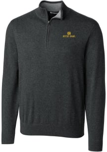 Cutter and Buck Notre Dame Fighting Irish Mens Charcoal Lakemont Long Sleeve 1/4 Zip Pullover
