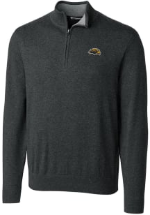 Cutter and Buck Southern Mississippi Golden Eagles Mens Charcoal Lakemont Long Sleeve 1/4 Zip Pu..
