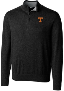 Cutter and Buck Tennessee Volunteers Mens Black Lakemont Long Sleeve 1/4 Zip Pullover