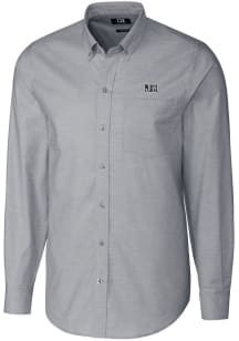 Cutter and Buck Jackson State Tigers Mens Charcoal Stretch Oxford Long Sleeve Dress Shirt