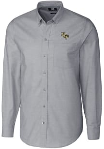 Cutter and Buck UCF Knights Mens Charcoal Stretch Oxford Long Sleeve Dress Shirt