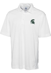 Cutter and Buck Michigan State Spartans Mens White Genre Short Sleeve Polo