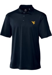 Cutter and Buck West Virginia Mountaineers Mens Navy Blue Genre Short Sleeve Polo